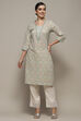 Blue Rayon Straight Kurta image number 0
