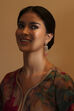 Pink Gold Plated Brass Drop & Dangler Earrings image number 3