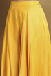 Yellow Embroidered Fusion Set image number 2