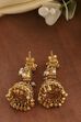 Gold Textured Earrings image number 2