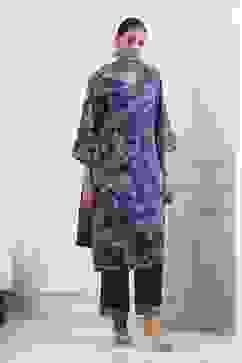 Navy Blue Viscose Rayon Straight Suit Set image number 5