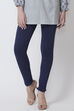 Moss Green Viscose Lycra Solid Leggings image number 2