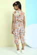 Off White Cotton Jumpsuit image number 5
