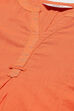 Blue Cotton Solid Kurti image number 1