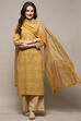 Blue Cotton Floral Screen Printed Unstitched Suit Set image number 1