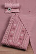 Pink Georgette Hand Embroidered Unstitched Suit Set image number 0