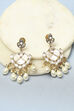 Pearl Kundan Festive Drop & Danglers image number 0