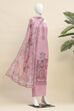 Fawn Linen Unstitched Suit Set image number 4