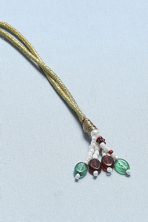 Red Green Alloy Necklace Set image number 4