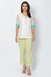 Red Cotton Solid Pant image number 3