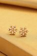 Pearl Brass Gold-Plated Stud Earrings image number 0
