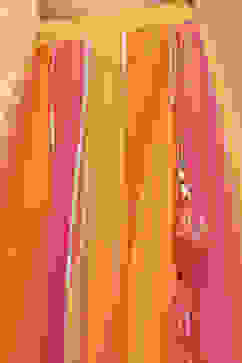 Yellow and Pink Embellished Festive Flared Lehenga Set image number 2