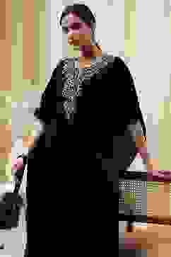 Blue Art Silk A-Line Kurta Palazzo Suit Set image number 1