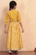 Yellow Polyester Blend Flared Lehenga Set image number 4