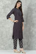 Red Poly Viscose Printed Kurta Set image number 5