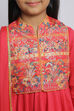 Red Cotton Anarkali Kurta Churidar Suit Set image number 1