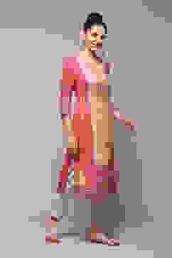 Deep Fuchsia LIVA Straight Printed Kurta image number 4