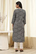 Black Straight Kurta image number 3