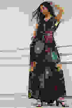 Black Floral Printed Straight Jumpsuit image number 0