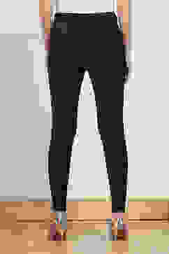 Navy Cotton Solid Jeggings image number 5