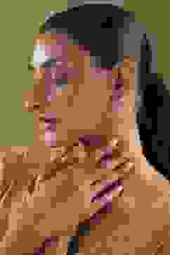 Light Pink Alloy Chaandbali image number 3