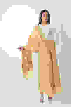 Gold Art Silk Dupatta image number 3