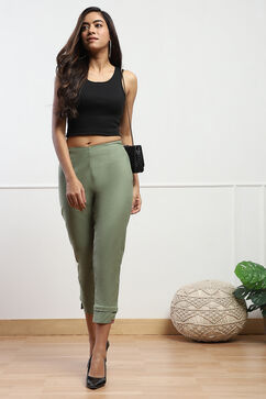 Green Bay Cotton Blend Solid Pant image number 0