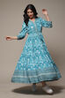 Orange Rayon Tiered Dress image number 0