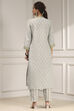 Beige Cotton Modal Digital Print Unstitched Suit Set image number 5