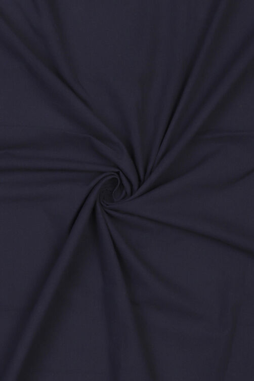 Navy Blue Cotton Unstitched Suit Set image number 1