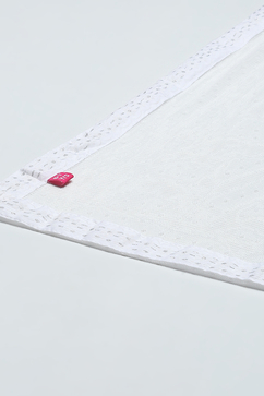 White Poly Organza Khadi Print Flared Lehenga Set image number 3