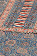 Blue Cotton Unstitched Suit set image number 2