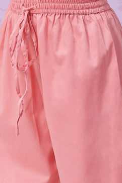 Black Art Silk Anarkali Straight Kurta Palazzo Suit Set image number 6