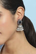 Navy Brass Jhumka image number 1