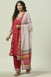 Charcoal LIVA A-Line Kurta Palazzo Suit Set image number 5