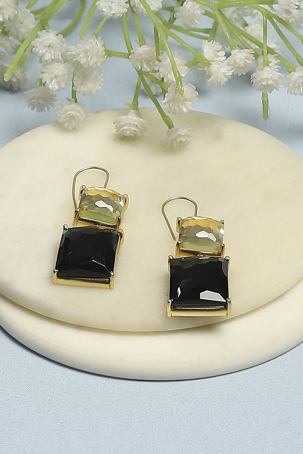 Black Brass Danglers image number 0