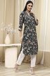 Mustard Yellow Cotton Printed Straight Kurta image number 4