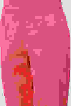 Fuschia Cotton Straight Kurta Slim Pant Suit Set image number 2