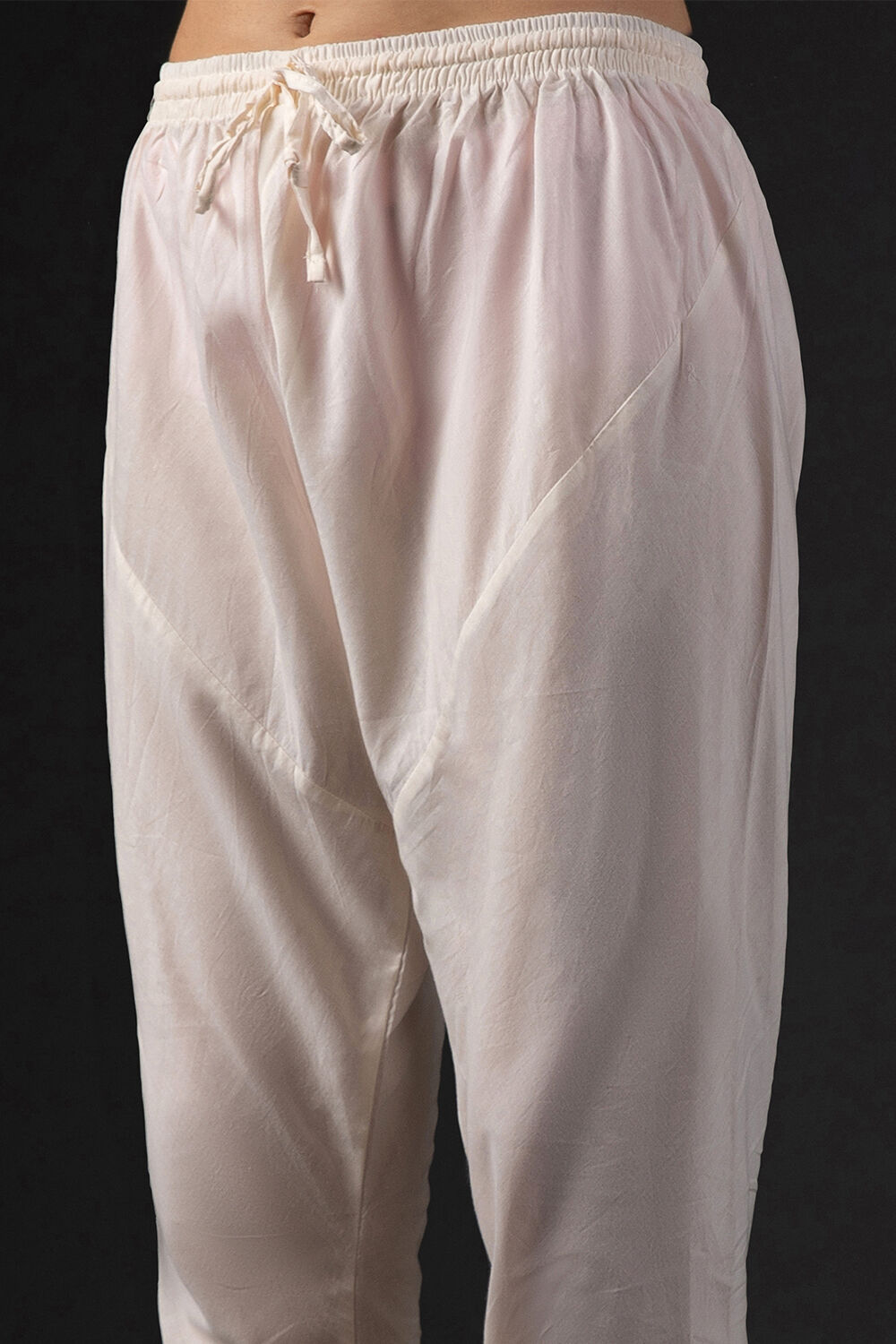 Rohit Bal Off White Cotton Silk Anarkali Embroidered Suit Set image number 2