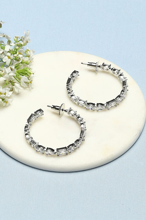 White Brass Earrings image number 0