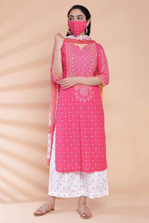 Black Cotton Straight Kurta Flared Palazzo Suit Set image number 5