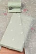 Green Cotton Blend Printed Unstitched Suit Set image number 0