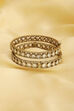 White Gold Plated Brass Studded Bangles image number 0