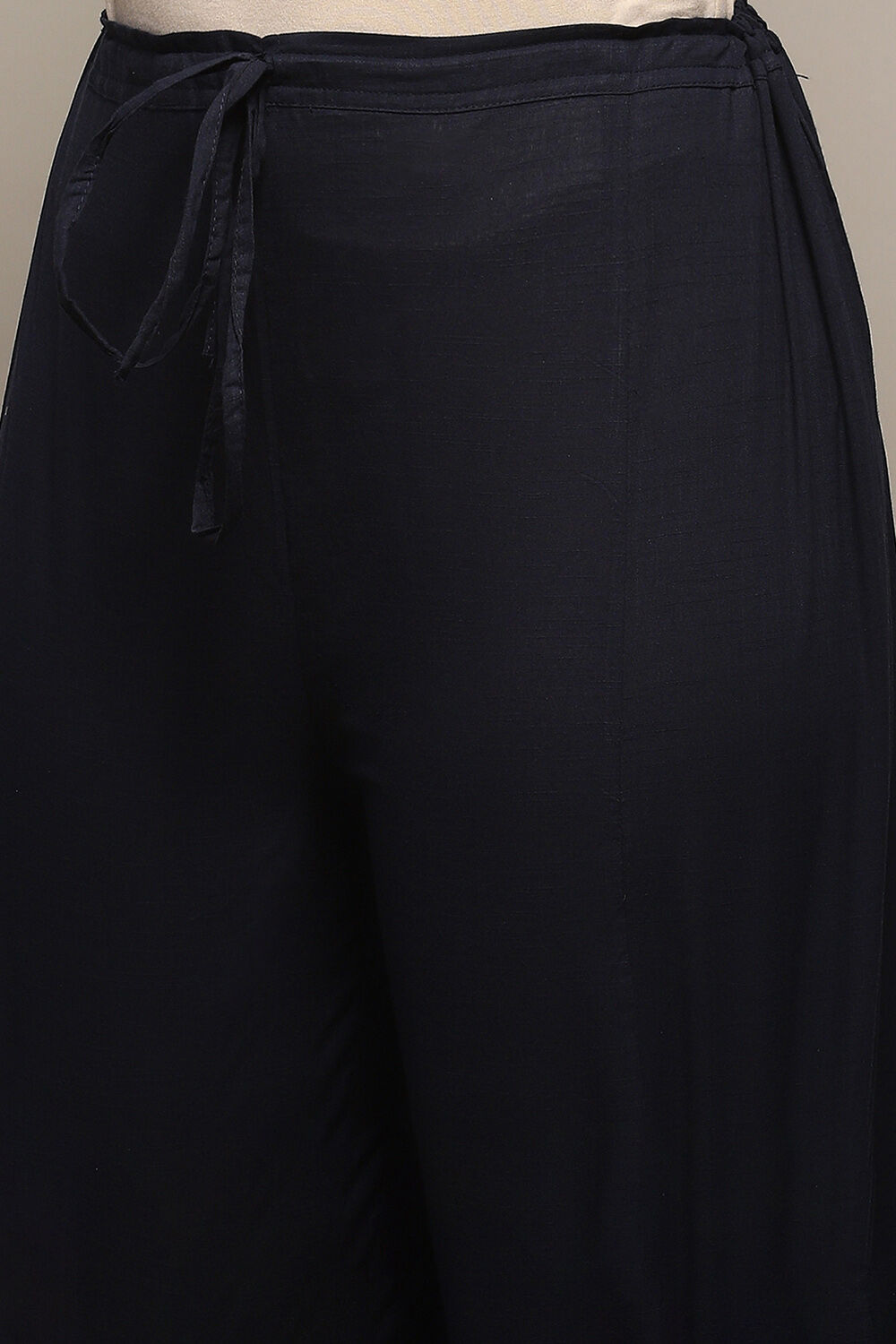 Indigo Cotton Blend Flared Kurta Palazzo Suit Set image number 2