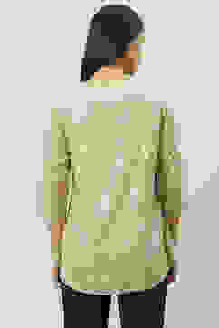 Beige LIVA Straight Printed Kurti image number 3