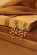 White Gold Plated Brass Drop Earrings image number 2