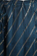 Peacock Blue Viscose Straight Kurta Palazzo Suit Set image number 4