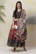 Cherry Straight Art Silk Cotton Printed Dupatta image number 2