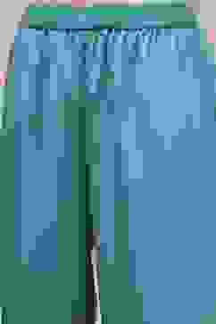 Turquoise Cotton Blend Printed Straight Suit Set image number 2