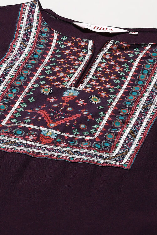 Beige Rayon flax Narrow Kurta Pant Suit Set image number 1